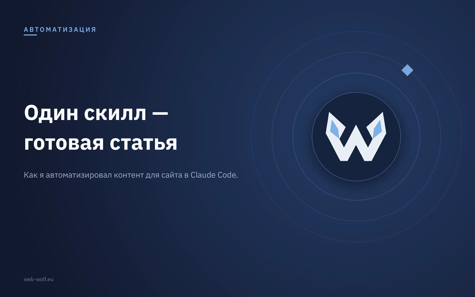 Как я автоматизировал написание статей через скиллы Claude Code